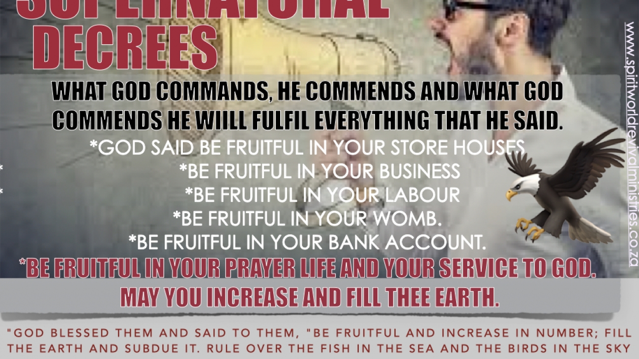SUPERNATURAL DECRESS- FRUITFULNESS