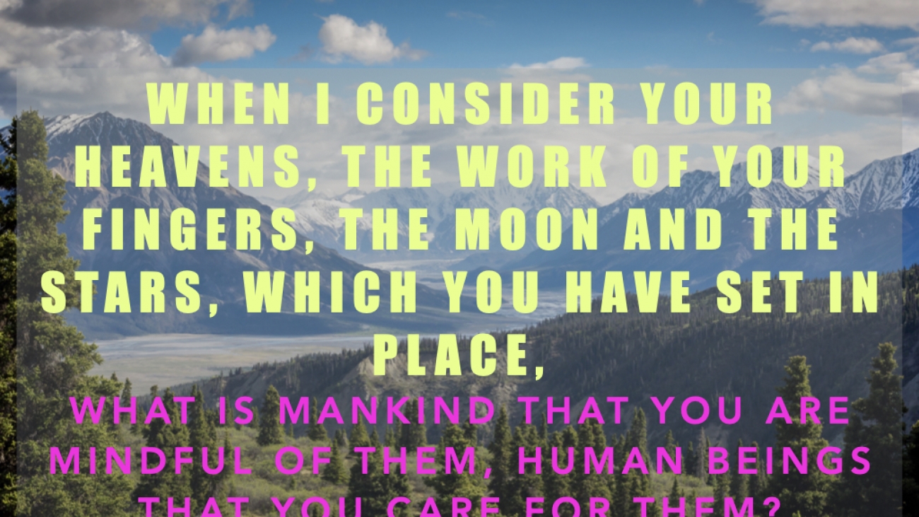 What is man that you are mindful of them?