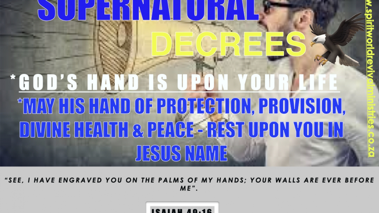 The hand of the lord