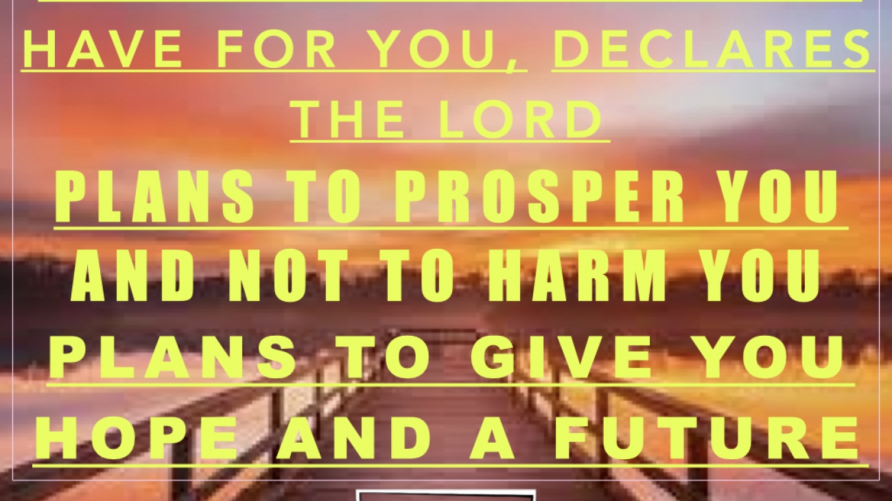 The plans God has for you